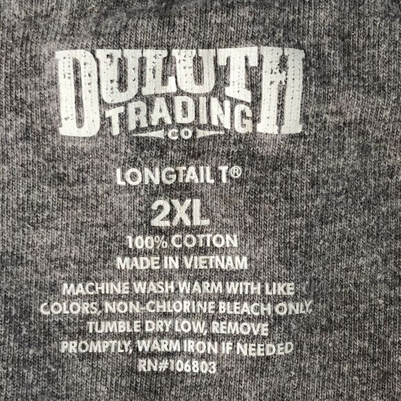 Duluth Trading Company Mens Longtail Heather Gray Size 2XL - Picture 3 of 11